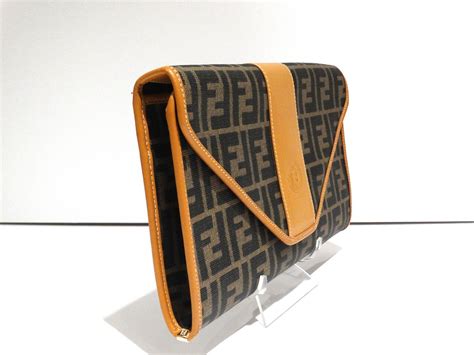 fendi pouch clutch|vintage Fendi envelope clutch.